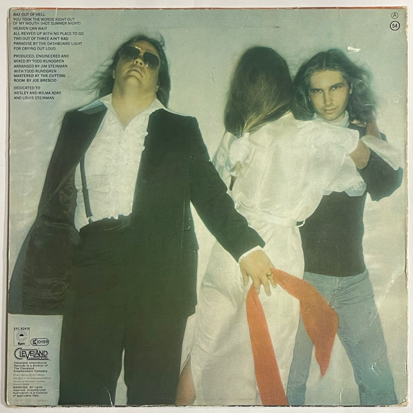 Meat Loaf - Bat Out Of Hell - LP (Used Vinyl). Shop now online in UAE