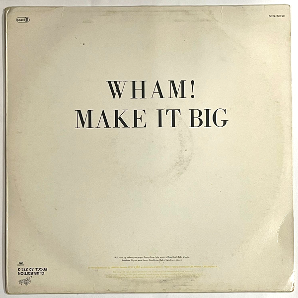 Wham - Make It Big - LP (Used Vinyl)
