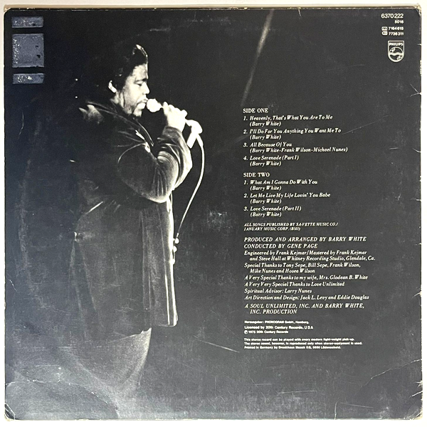 Barry White - Just Another Way To Say I Love You - LP (Used Vinyl)