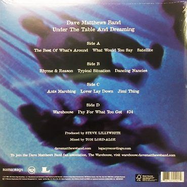 Dave Matthews - Under The Table & Dreaming - 2LP