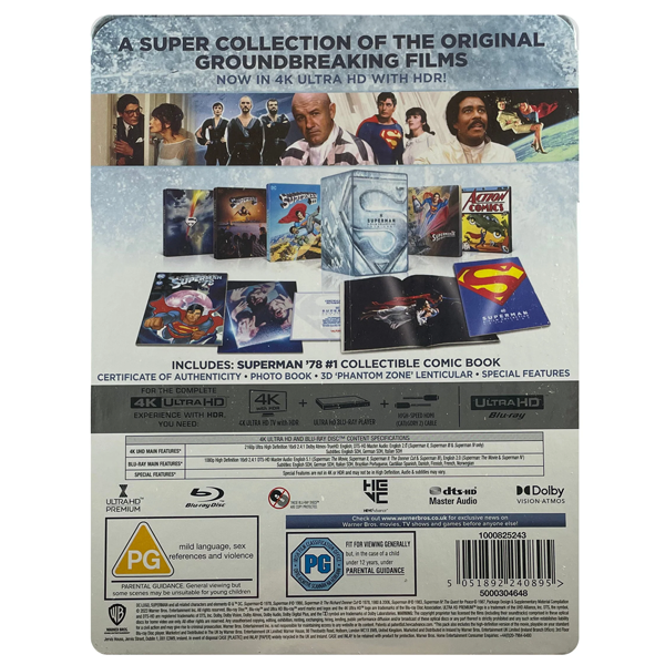 Superman I-IV Steelbook Collection -Blu-ray-4K