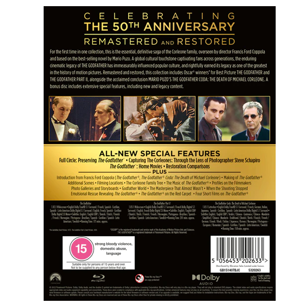 The Godfather Trilogy - Blu-ray