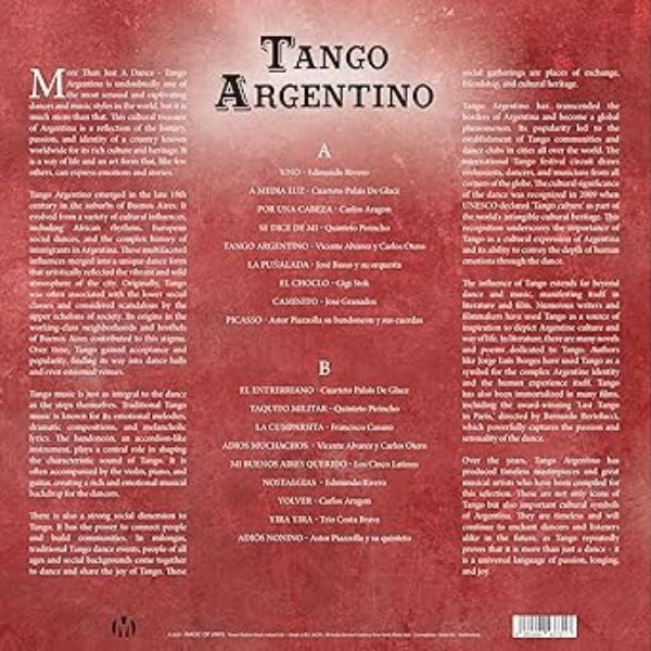 Various Artist - Tango Argentino (Limited Edition & Numbered,Blue Marbled Vinyl) - LP