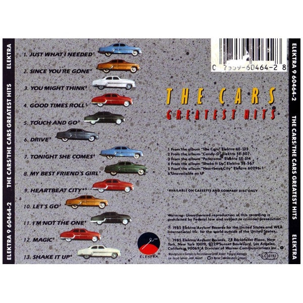 Cars - The Greatest Hits - CD