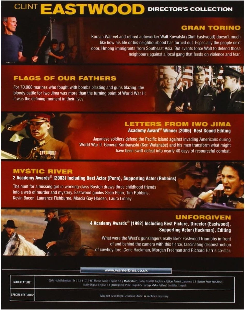 Clint Eastwood: Director's Collection 5 Films - Blu-Ray