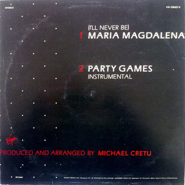 Sandra - (I'll Never Be) Maria Magdalena - Maxi Single - LP (Used Vinyl)
