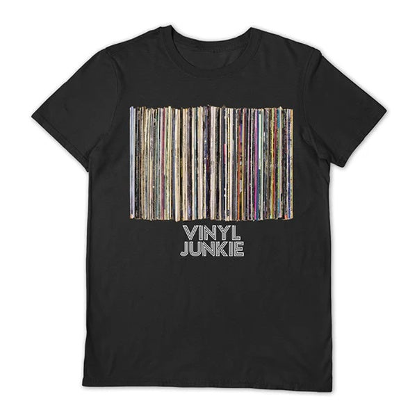 VINYL JUNKIE - Vinyl Junkie Black T-Shirt