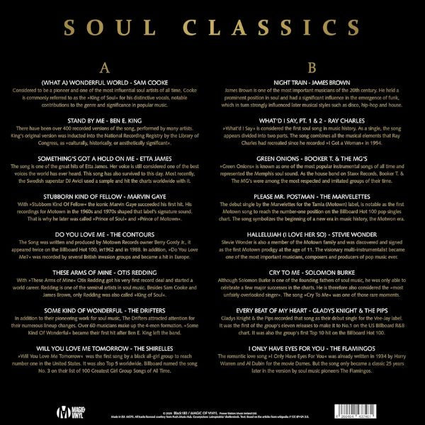 Various Artist - Soul Classics (Limited Edition, Gold Marbled Vinyl) - LP