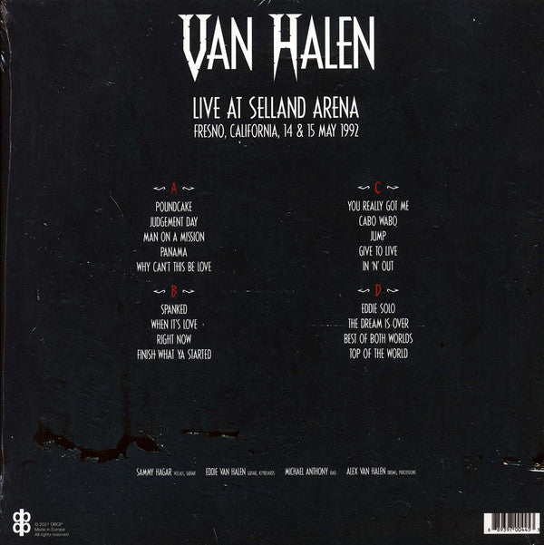 Van Halen - Live At Selland Arena, Fresno, California, 14 & 15 May 1992 - 2LP