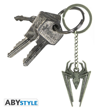 Spider-Man Logo Marvel Official Licensed Silver High Quality Metal 3D Keychain