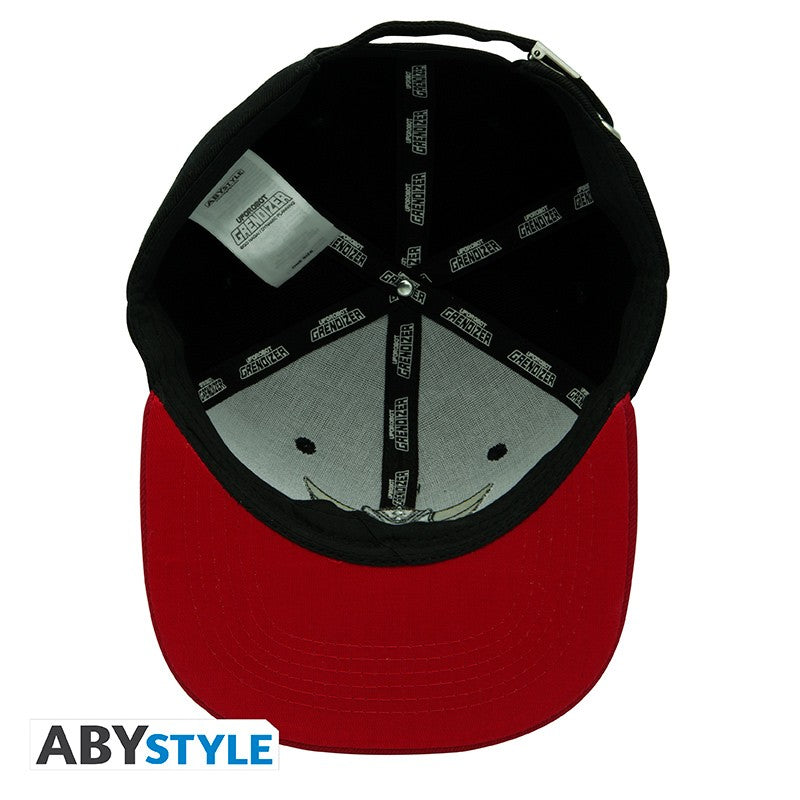 UFO Super Robot Grendizer Head Design Goldorak Licensed Black & Red Unisex One Size Fits All Snapback Cap