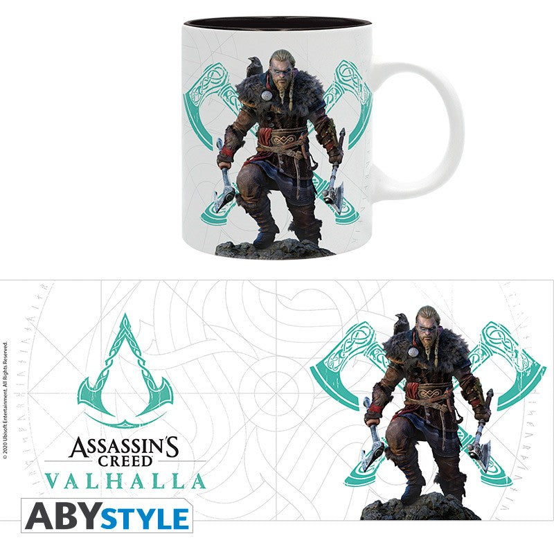 Eivor Viking Valhalla Crest Design Assasin's Creed Licensed White 320 ml High Quality Ceramic Mug