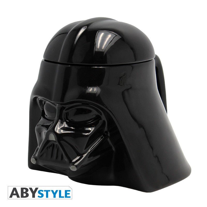 Darth Vader Head Gear Design Star Wars Licensed Black 350 ml Ceramic 3D Mug