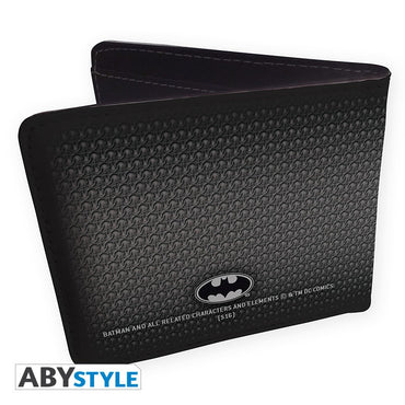 Batman Logo/Emblem Design DC Comics Licensed Black Bi-Fold Vinyl Wallet Unisex