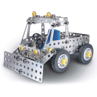 مجموعة بناء صغيرة من إيتيك، تتضمن 3 شاحنات، 195 قطعة، مجموعة بناء معدنية