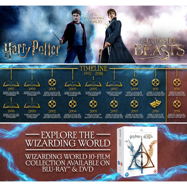 Harry Potter and Fantastic Beasts: Wizarding World - 10 Film Collectio –