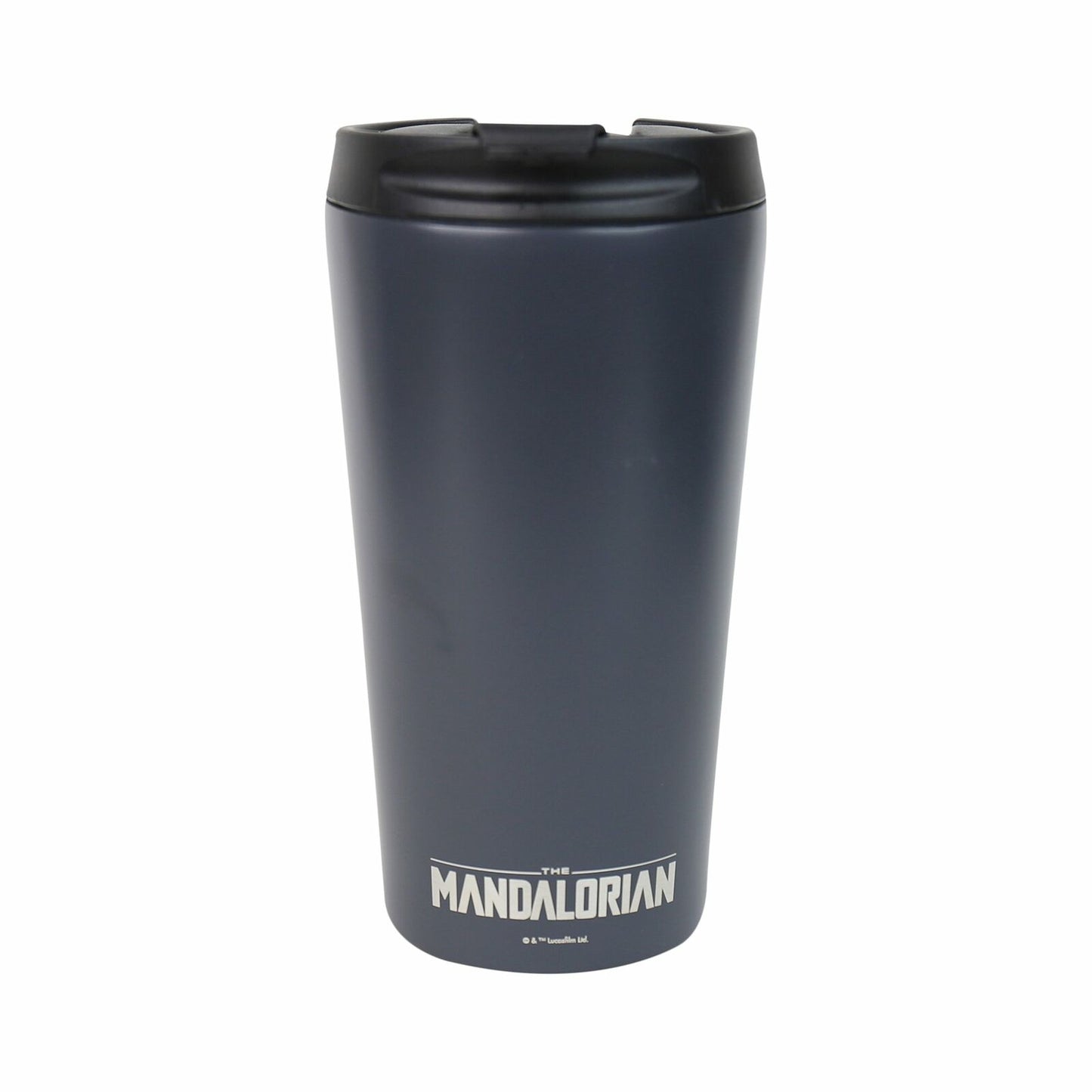 Half Moon Bay The Mandalorian Helmet Design Star Wars Licensed Dark Grey 400ml Stainless Steel Travel Mug/Tumbler