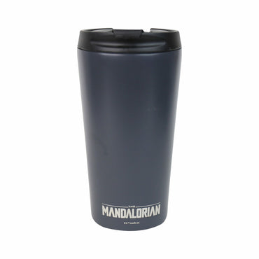Half Moon Bay The Mandalorian Helmet Design Star Wars Licensed Dark Grey 400ml Stainless Steel Travel Mug/Tumbler