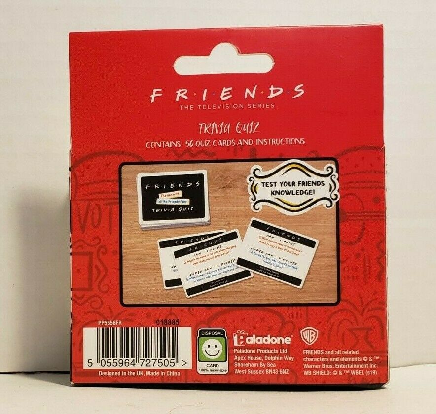 F.R.I.E.N.D.S. 50 pieces Trivia Quiz Cards