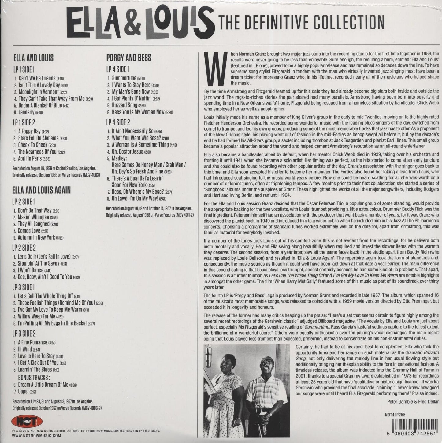 Ella & Louis - The Definitive Collection - 4LP. Shop now online in UAE