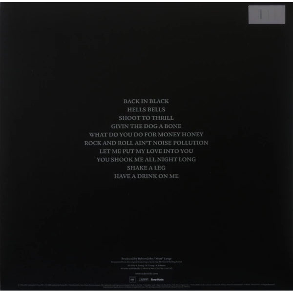 AC/DC - Back in Black - LP