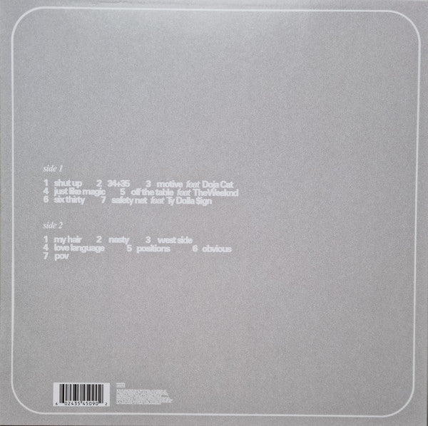 Ariana Grande - Positions (Limited Edition Glow In The Dark Vinyl) - LP