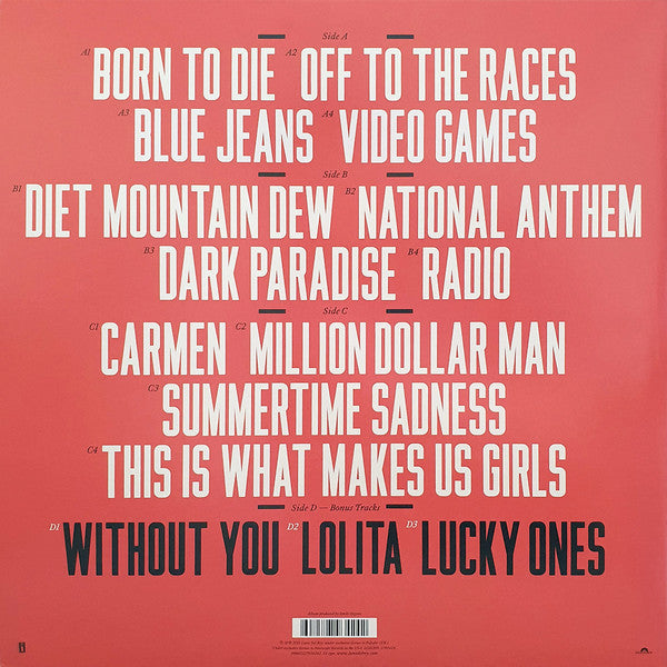 Lana Del Rey - Born To Die - 2LP. Shop now online in uae