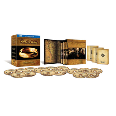The Lord of the Rings The Motion Picture Trilogy Extended Edition Deluxe 15-Disc Set Blu-ray 1080p