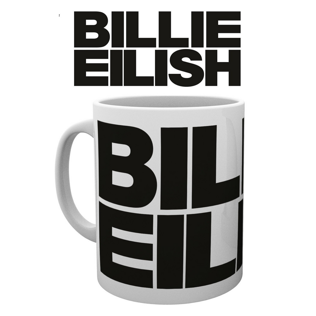 Billie Eilish Classic Black Logo Artwork White Mug
