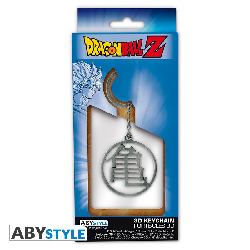 Dragon Ball Z Logo/Kame Symbol Official Licensed Silver High Quality Metal 3D Keychain