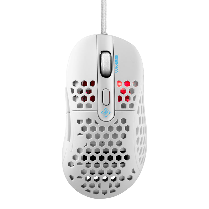 Deltaco Gaming GAM-106-W WM85 Huano Switches DPI Ultra-Light White Gaming Mouse