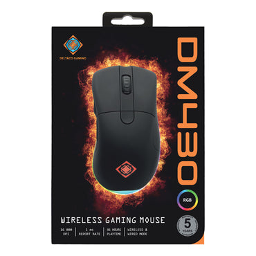 Deltaco Gaming GAM-107 DM430 Omron Switches DPI Black Gaming Mouse