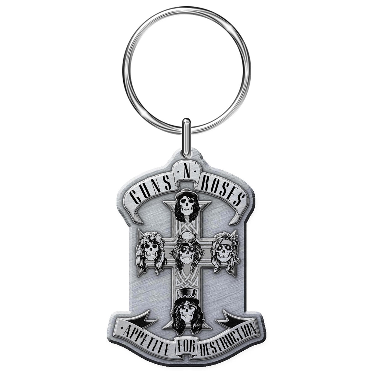 Guns N' Roses 'Appetite For Destruction' Collectable Metal Ring Keychain