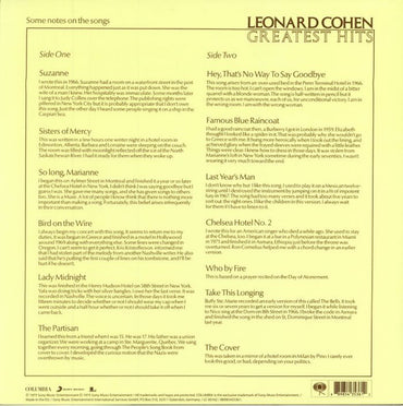 Leonard Cohen - Greatest Hits - LP