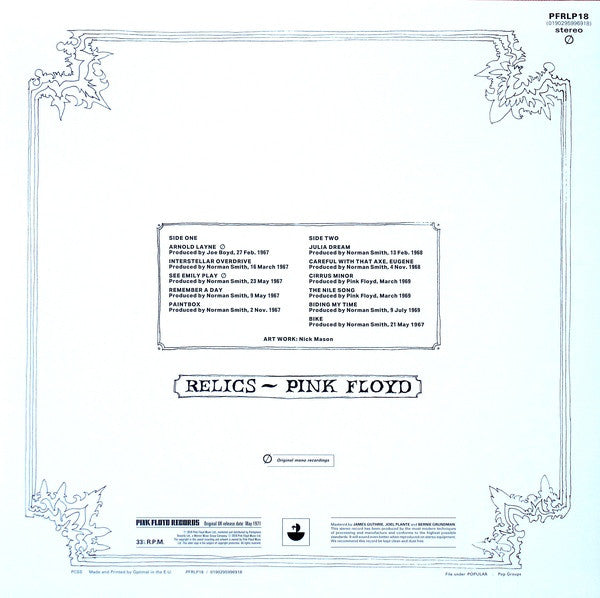 Pink Floyd - Relics - LP