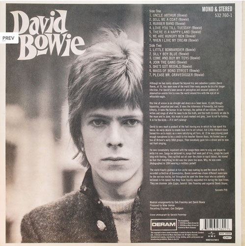 David Bowie - David Bowie - LP