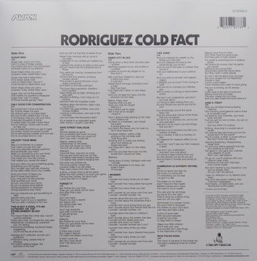 Rodriguez - Cold Fact (Limited Edition) - LP