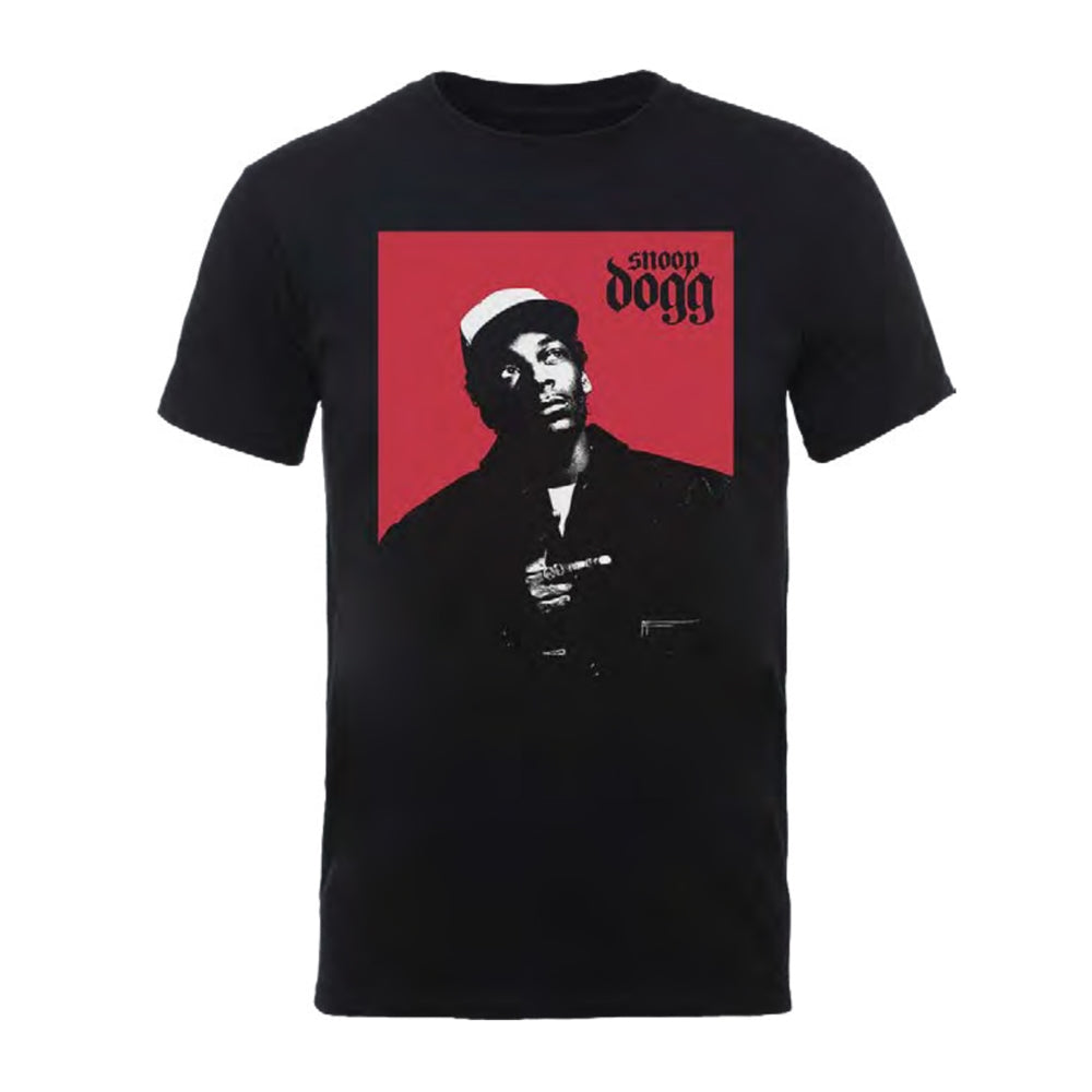 Snoop Doggy Dogg Red Square Black T-Shirt