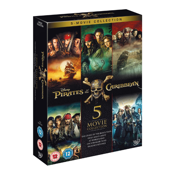 Pirates Of The Caribbean - 5- Movie Complete Box set - Blu-ray
