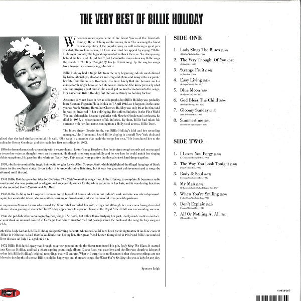 Billie Holiday - The Very Best Of - LP