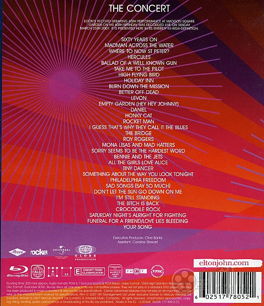 Elton John: Elton 60: Live at Madison Square Garden - Blu-ray