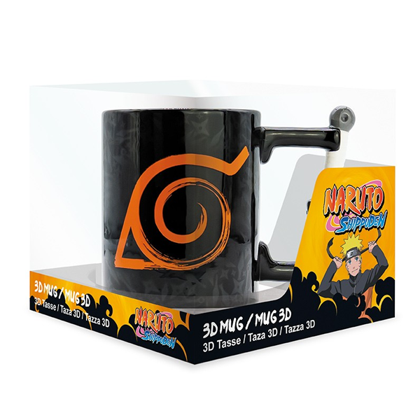 Mug 3D - Naruto Shippuden handle - Kunai Konoha