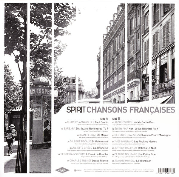 Various - Spirit Of Chansons Francaise - LP