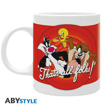 Llooney Tunes - Mug - 320 ml - "That's all folks"- subli - with box