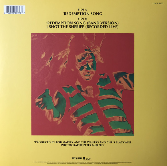 Bob Marley & The Wailers - Redemption Song (Clear Vinyl, LTD, RSD 2020) - LP