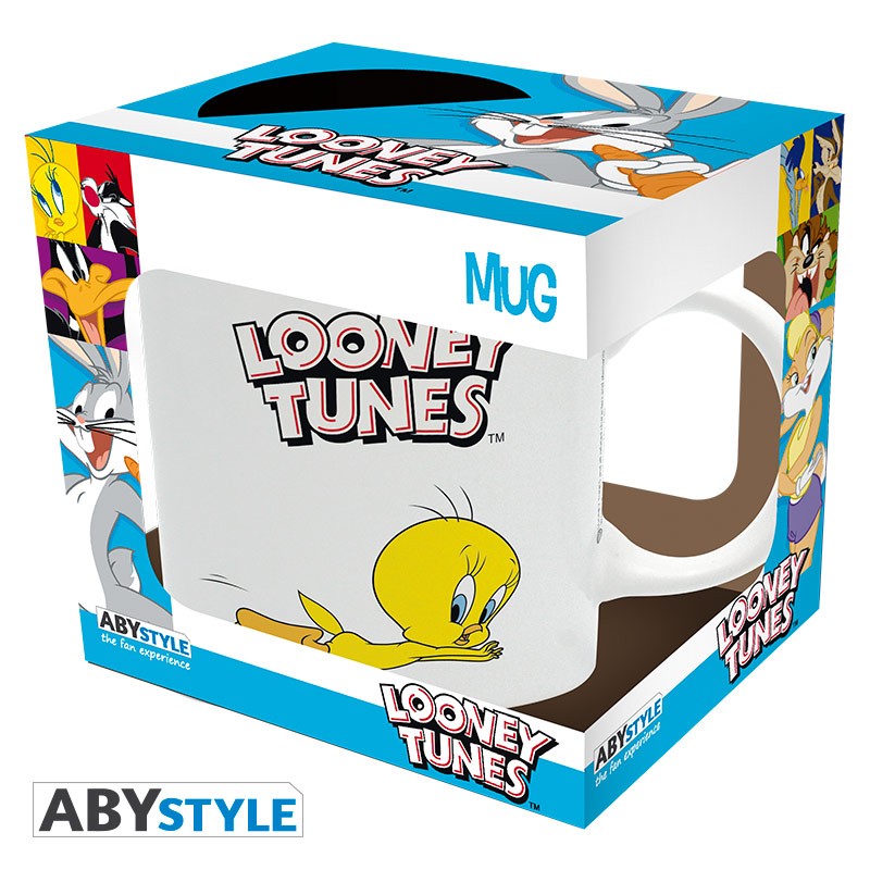 Looney Tunes - Mug - 320 ml - "Tweety Sylvester"- subli - with box. Shop now music store dubai