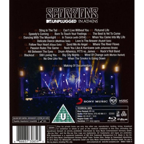 Scorpions: MTV Unplugged - Blu-ray