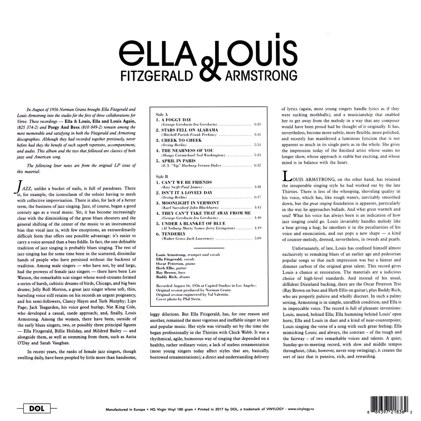 buy vinyl player Ella & Louis