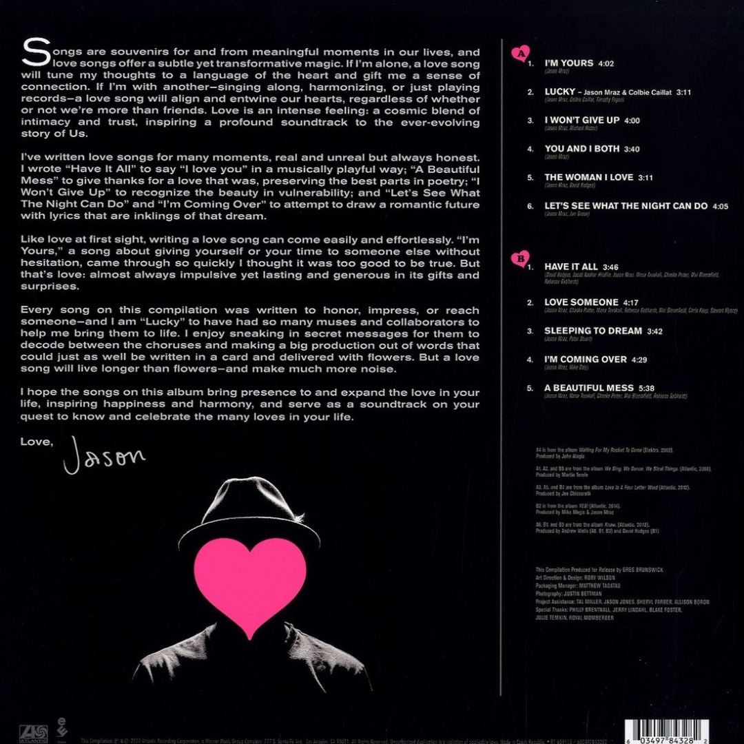 Jason Mraz - Lalalalovesongs - LP