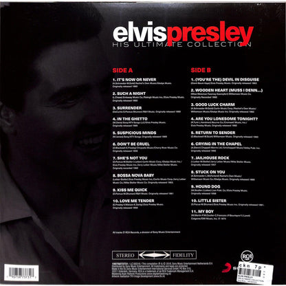 Elvis Presley - His Ultimate Collection - LP. Shop now music store in UAE